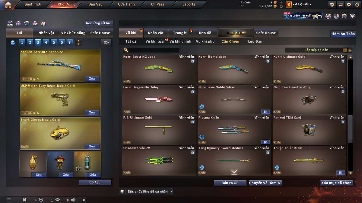 shop acc cf uy tin gia re